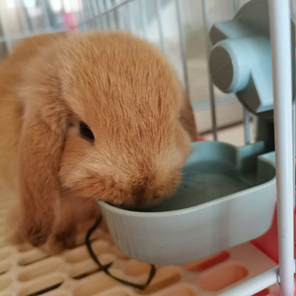 17oz No Leak Rabbit Waterer Feeder, No Drip Water Feeder Water Bowl for Guinea Pig Hamster Chinchilla Ferret Small Animal