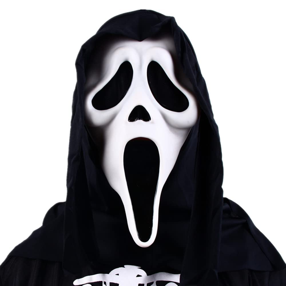 Halloween Mask Natural Latex Scary Skull Mask Horror Full Head Masque Halloween Party Costume Cosplay Props