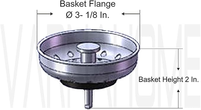 Kitchen Drop-in Post Basket Strainer Replacement