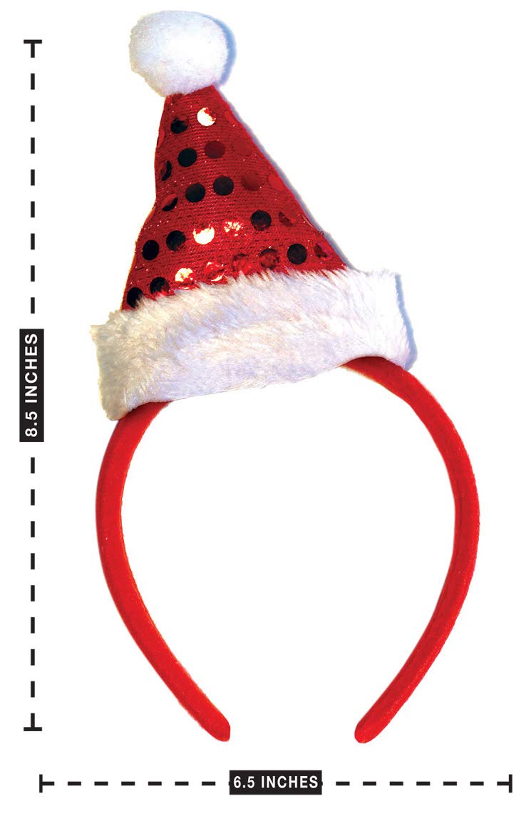 OLYPHAN Headbands for Christmas - Women - Reindeer Antler & Santa Hat Headband Hats - Kids & Adults