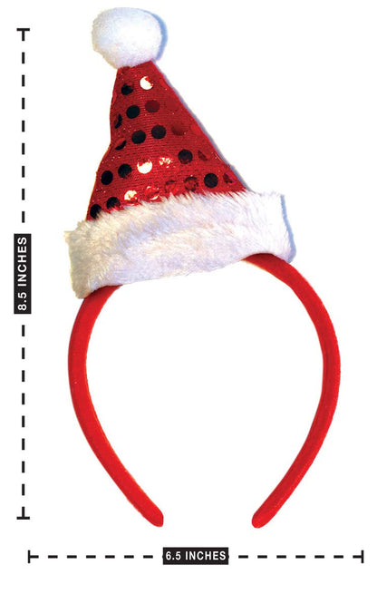 OLYPHAN Headbands for Christmas - Women - Reindeer Antler & Santa Hat Headband Hats - Kids & Adults