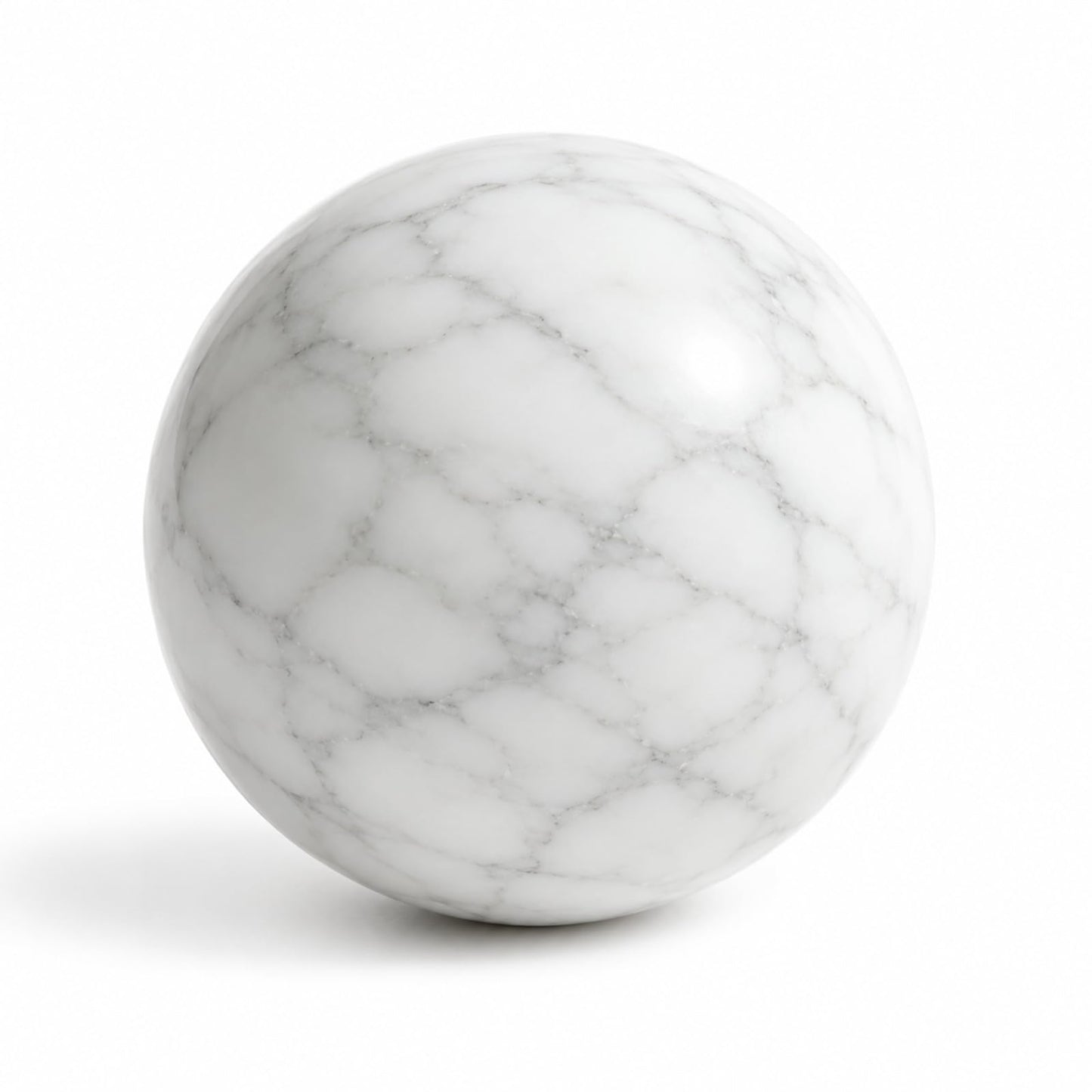 SIRIZEN-DIVING Large Natural Marble Decorative Sphere, 10 cm Solid Stone Ball for Coffee Table Centerpiece, Console Table and Shelf Decor
