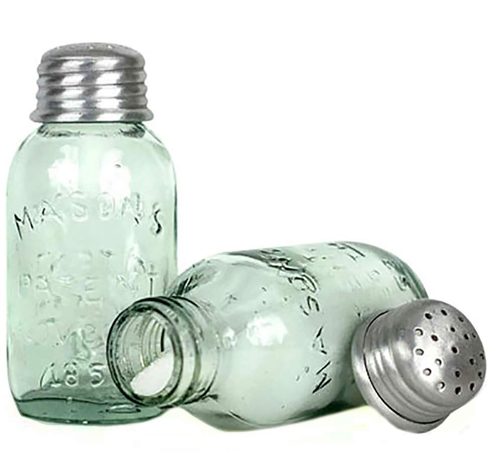 Mini Mason Jar Salt Shakers Set