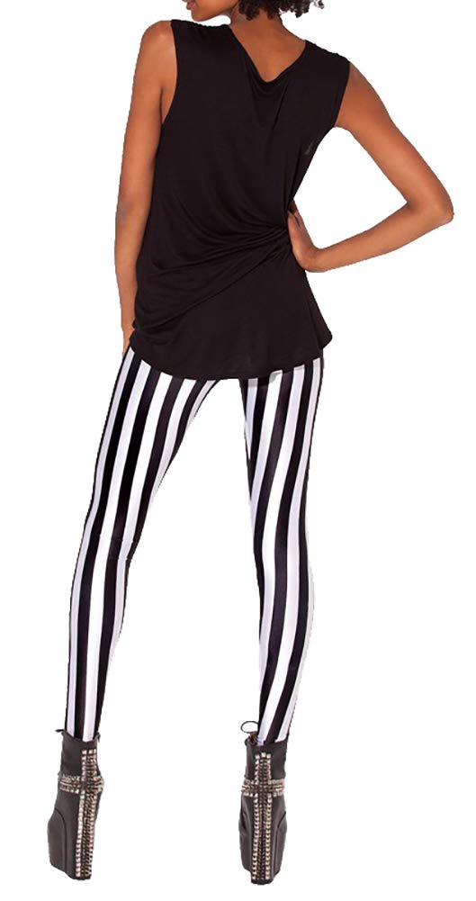 QZUnique Leggings for Women, Halloween Full-Length Printed Legging Footless Elastic Yoga Pants, Regular and Plus Size