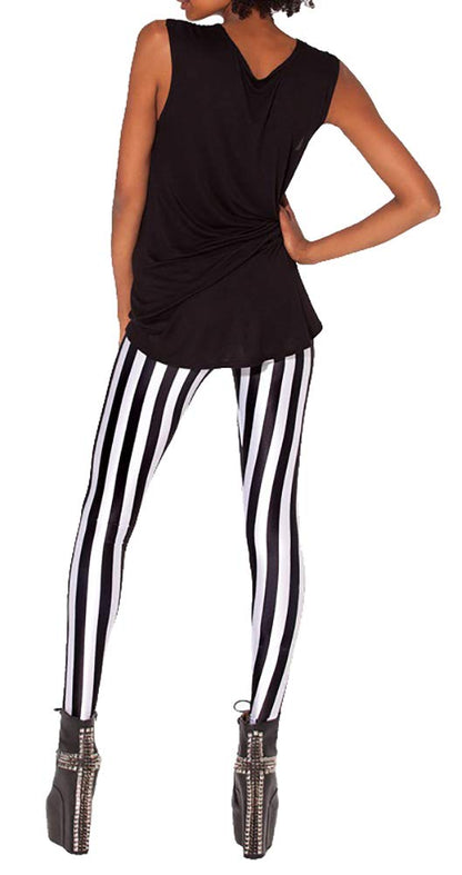 QZUnique Leggings for Women, Halloween Full-Length Printed Legging Footless Elastic Yoga Pants, Regular and Plus Size