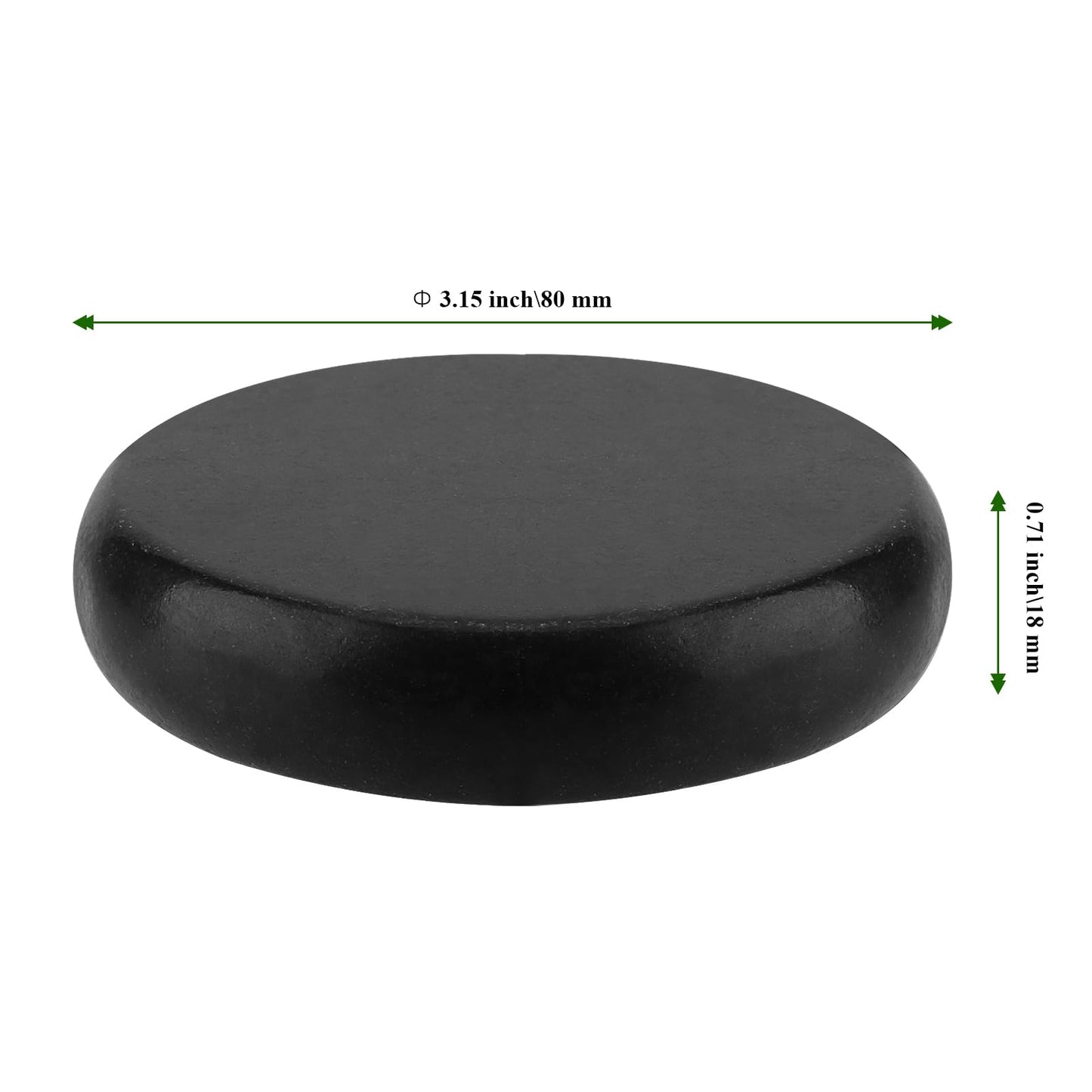MAHIONG 22 PCS Basalt Message Stones, 3 Inches / 8 cm Hot Rocks Massage Stones, Basalt Hot Stones for Relaxing, Spa, Healing