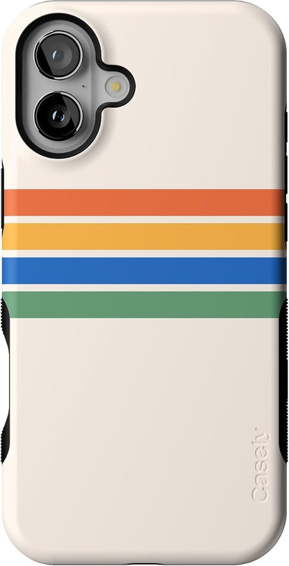 Casely iPhone 16 Case | Nantucket Cottage | Blue Hydrangea | Compatible with MagSafe | Bold Protective Design