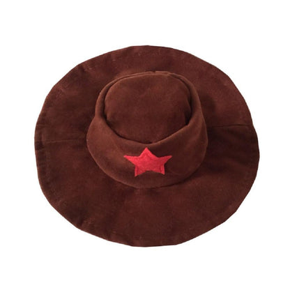 NACOCO Cowboy Costume with Hat for Cat and Small Dog - Halloween Clothes (Large) Blue