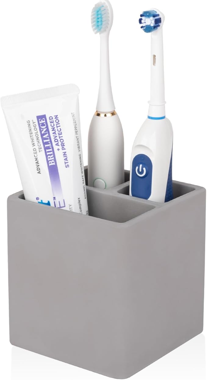 Diatomite Toothbrush Holders for Bathrooms, Electric Toothbrush and Toothpaste