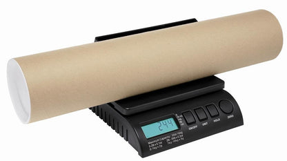 ABCON POSTSHIP Digital 40kg 88lb 22x18cm Platform Letter Postal Postage Parcel Shipping Weighing Scales with Auto Hold & Auto Off - 0-5kg/5g 5-40kg/10g Black - WORLDS MOST ADVANCED SCALE - NEW VERSION
