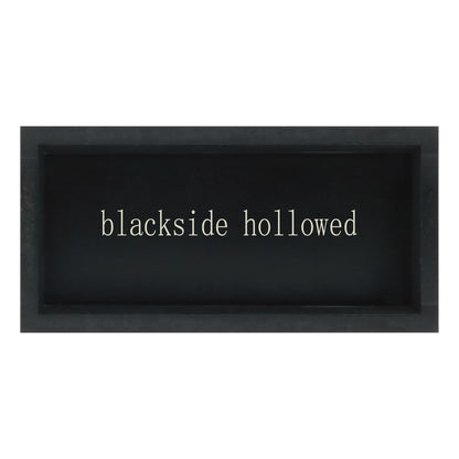 Esur Motivational Home Office Desk Black Decor - Farmhouse Wooden Box Sign Gift for Women - P.S. You Got This