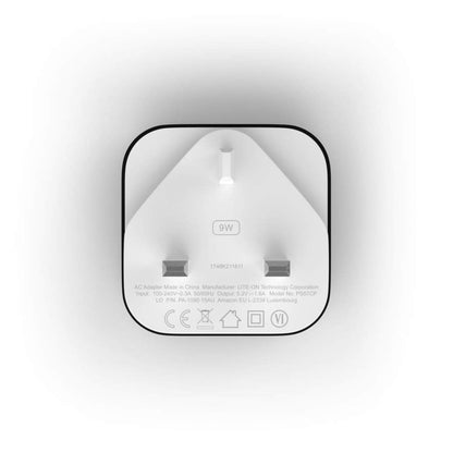 Amazon 9W PowerFast Original OEM USB Charger and Power Adaptor for Kindle E-readers, Fire Tablets and Echo Dot