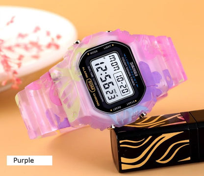 VIGOROSO Digital Watch for Women, Mens Digital Watch Waterproof Watches for Ladies Purple Watch Men