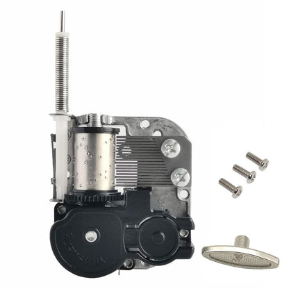 Pursuestar Edelweiss Wind Up Music Box with Flexible Rotating Shaft & Stop Function, Yunsheng Musical Mechanism Movement for DIY Music Boxes Ballerina Jewelry Box