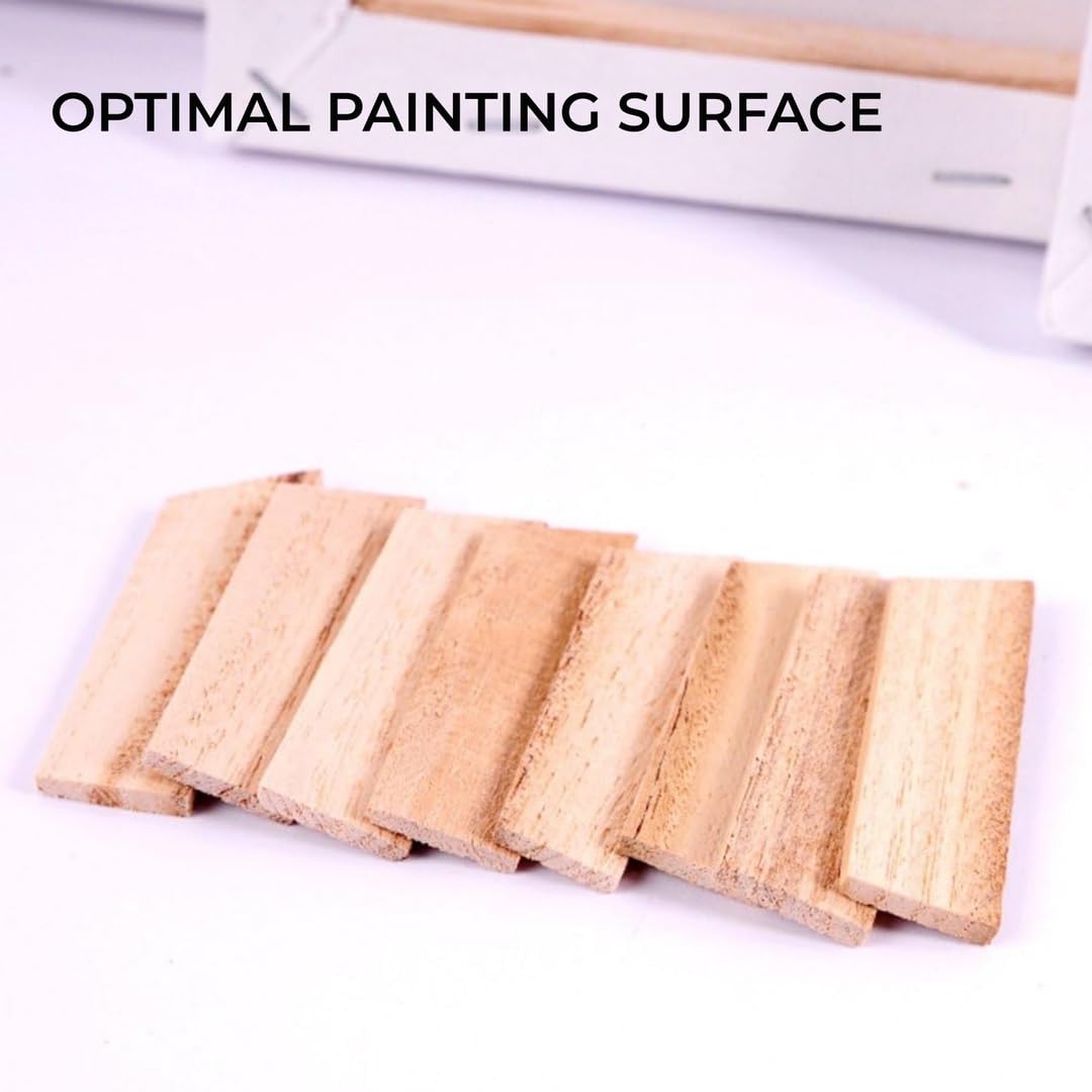 H&S Set of 4 Artist Blank Canvas Boards for Acrylic, Oil, Watercolour Painting - 20x30cm, 30x40cm, 40x50cm, 50x60cm, A1 & A2 canvas for Painting