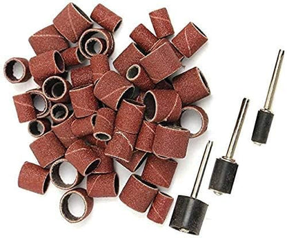 338pcs Sanding Drum Kit with Free Box fits Dremel Includes Rubber Drum Mandrels - 1/2, 3/8 & 1/4"#21-MST