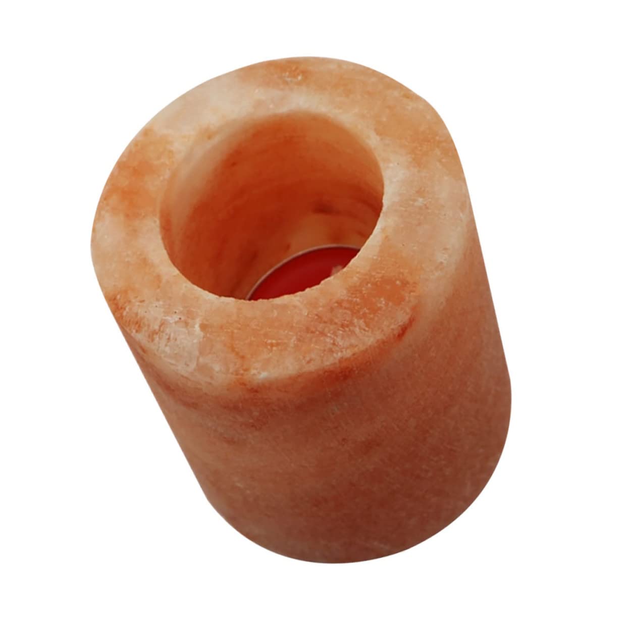 PRETYZOOM 2pcs Himalayan Salt Candle Holder for Living Room Decor Unique Candlestick for Yoga and Meditation for Housewarming and Cozy Atmospheres