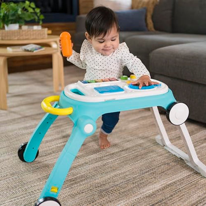 Baby Einstein, Musical Mix ‘N Roll 4-in-1 Activity Walker and Table, Educational Push Along Toy, 4 Languages, 100+ Melodies and Phrases, Ages 6 Months +
