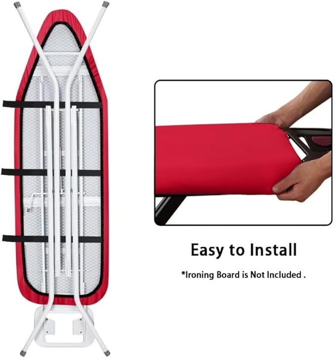 Ironing Board Cover Standard Size Heat & Stain Resistant Fabric Top Ironing Pad