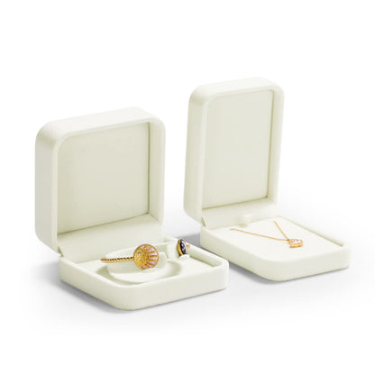 Oirlv Velvet Bracelet Gift Boxes White Bangle Display Jewelry Box