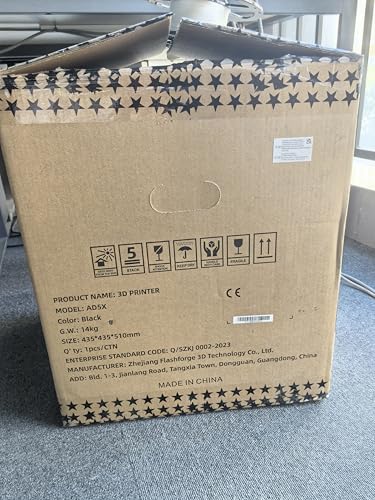 FLASHFORGE AD5X Multi-Color 3D Printer with IFS,Fully Auto Leveling FDM 3D Printer with Max 600mm/s High Speed Printing and Max 300°C Nozzle,Large Printing Size 220 * 220 * 220mm (AD5X)