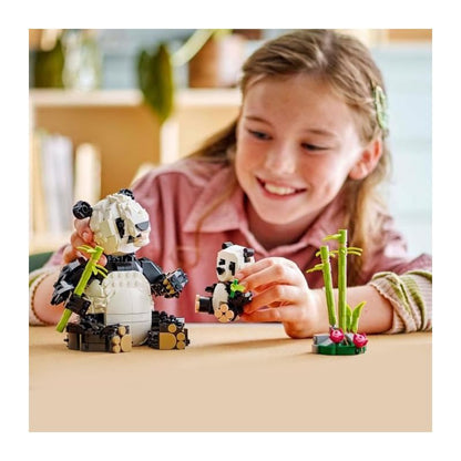 LEGO Creator 3in1 Wild Animals: Panda Family Toy - Transforms into Penguin Figures or Orca Whale Toys - Creative Birthday Gift for 8+ Year Old Girls & Boys - 31165