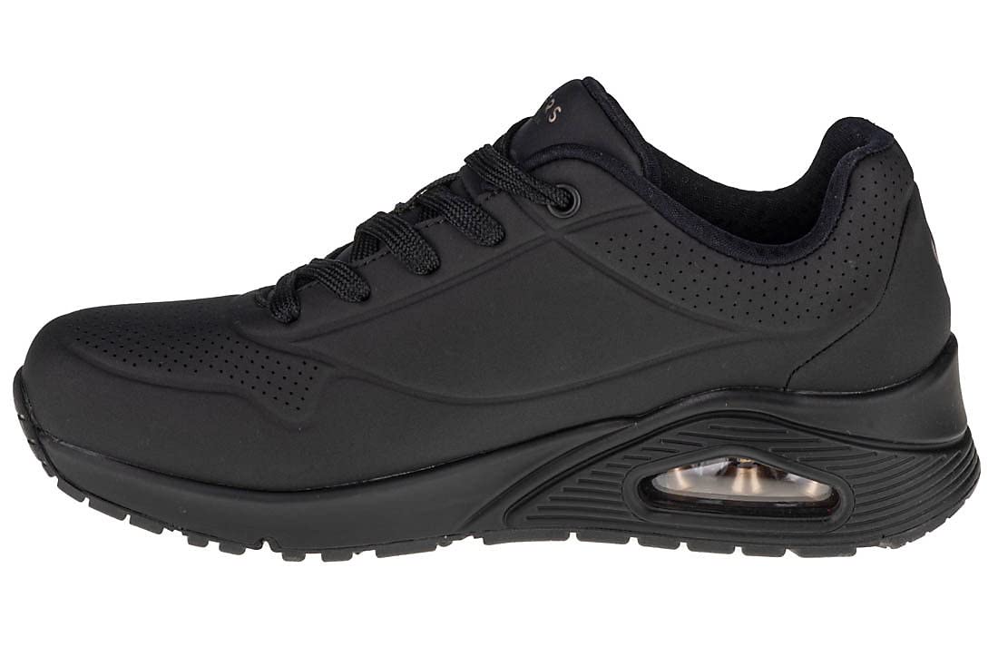Skechers Women's Uno Stand on Air Sneaker, Black, 7 UK