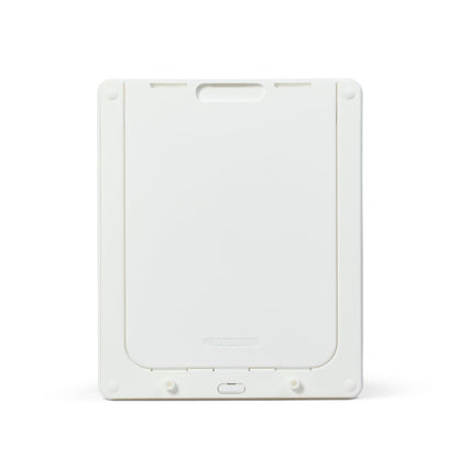 Dog Mate Lockable Medium Dog Door (215) - Flap for Medium Dogs and Large Cats, for UPVC, wall and wood, Securely Designed for your Pets, White