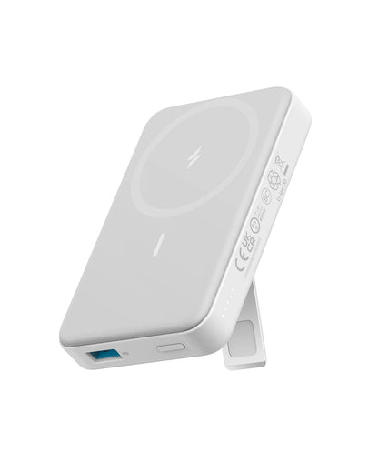 Anker 633 Magnetic Battery, 10,000mAh Foldable Wireless Portable Charger, 20W USB-C Power Delivery Power Bank with Stand, Magsafe-Compatible for iPhone 16/15/14/13/12 Series