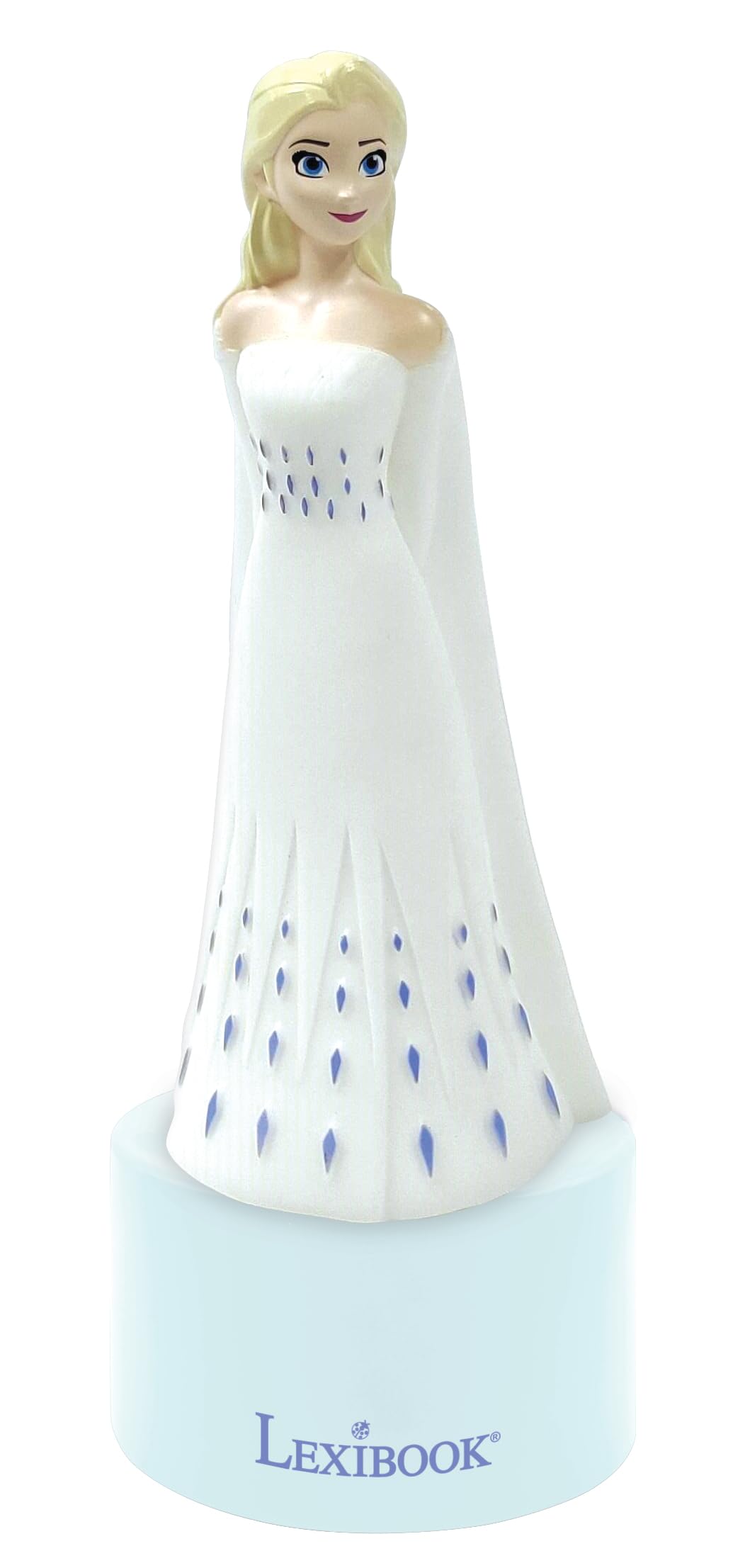 LEXIBOOK, Frozen Nightlight and Speaker for Children's Room, Colour Change, Soft Light, Battery Operated, White, NS01FZ