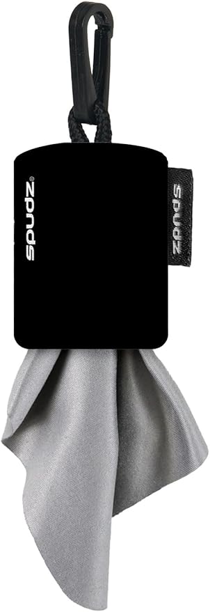 SPUDZ Ultra Microfiber Lens Cleaner – Closable Pouch, Washable –