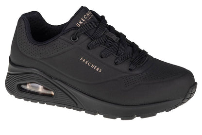 Skechers Women's Uno Stand on Air Sneaker, Black, 7 UK