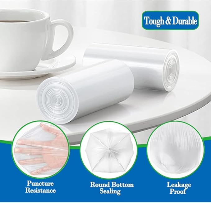 1.2 Gallon 350pcs Small Trash Bags