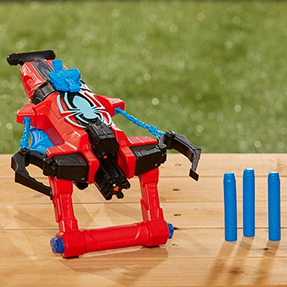 Marvel Spider-Man Spider Strike ‘N Splash Blaster, Super Hero Toys for Kids, Ages 5 and Up, Nerf Blaster for Kids, Water Blast Feature