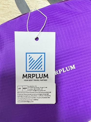 MRPLUM 30L Rucksack Foldable Ultralight Packable Backpack, Unisex Durable Handy Daypack for Travel & Outdoor Sports Durable & Waterproof (Purple)