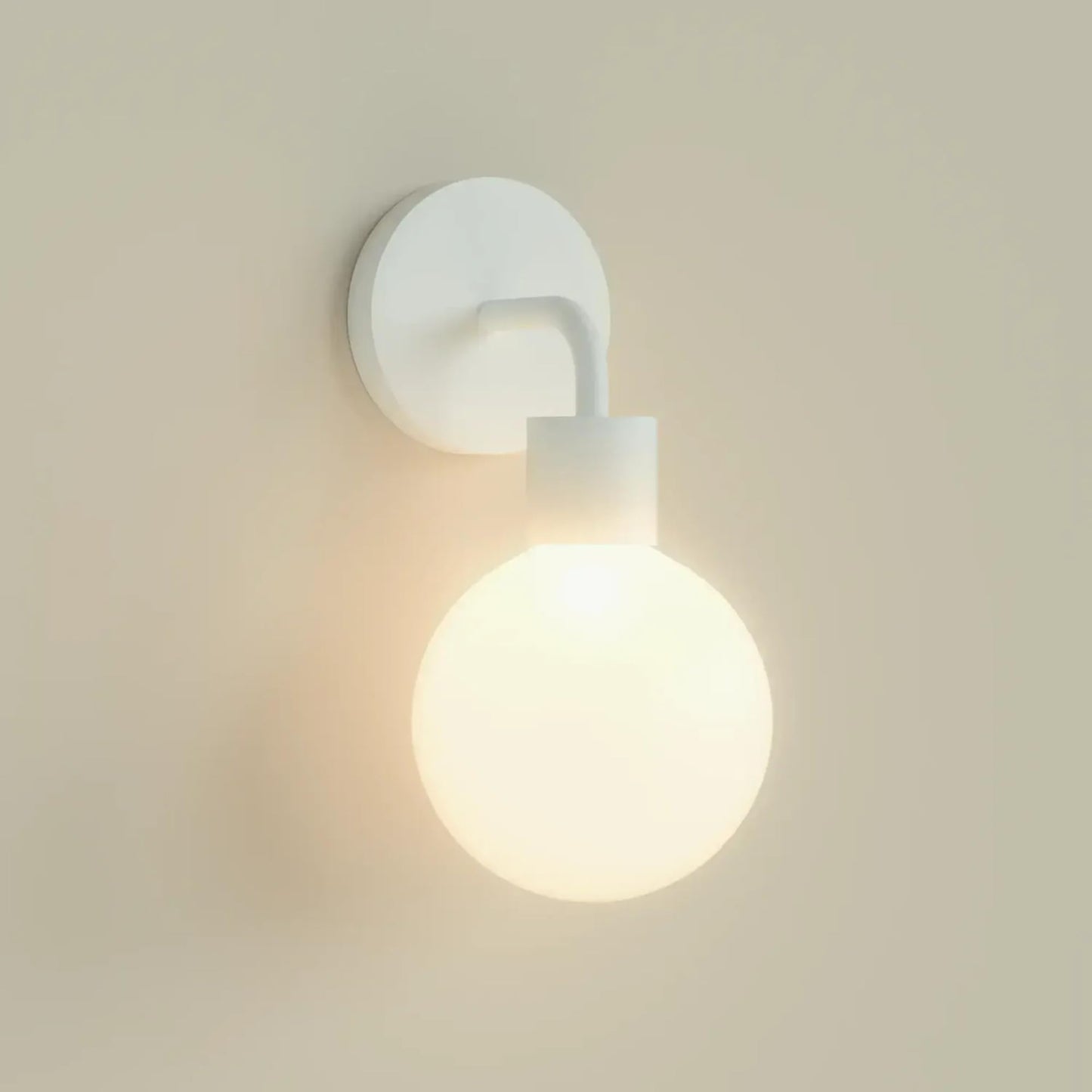 Poplight Wireless Wall Sconce (Shark Tank) Rechargeable & Dimmable LED Light w/App Control & Damage-Free Install, Moveable Modern Ambient Lighting for Elegant Home & Bedroom Decor | Popwhite