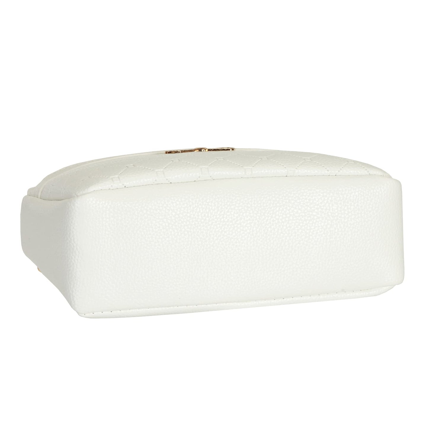 FULEI White Cross Body Bag for Women Small Soft PU Leather Ladies Handbags Shoulder Purse