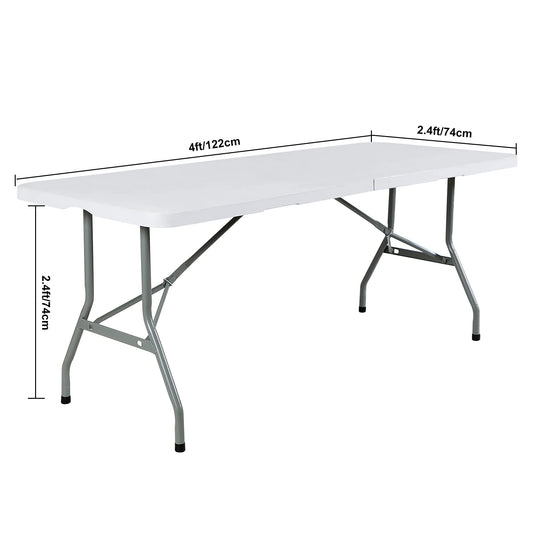 FORLIFE Spandex Table Covers 4ft，Fitted Tablecloth for 4ft Rectangular Tables, Stretch Patio Table Covers, Universal Spandex Table Cover for Wedding, Banquet, Party (4ft, Black)