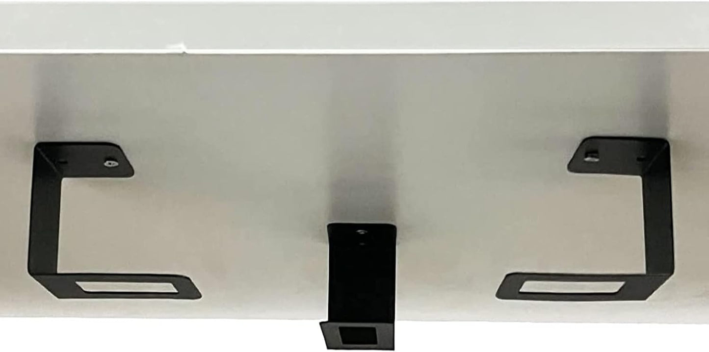 (3) Laptop Holder Under Desk Laptop Mount Organizer Rack Storage Shelf, Add On Under Table Laptops, Keyboard, Routers, Modems, Cable Box, Network Switch & More, Desk Accessories