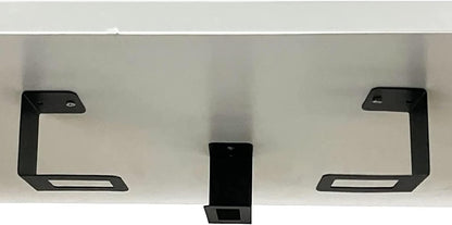 (3) Laptop Holder Under Desk Laptop Mount Organizer Rack Storage Shelf, Add On Under Table Laptops, Keyboard, Routers, Modems, Cable Box, Network Switch & More, Desk Accessories