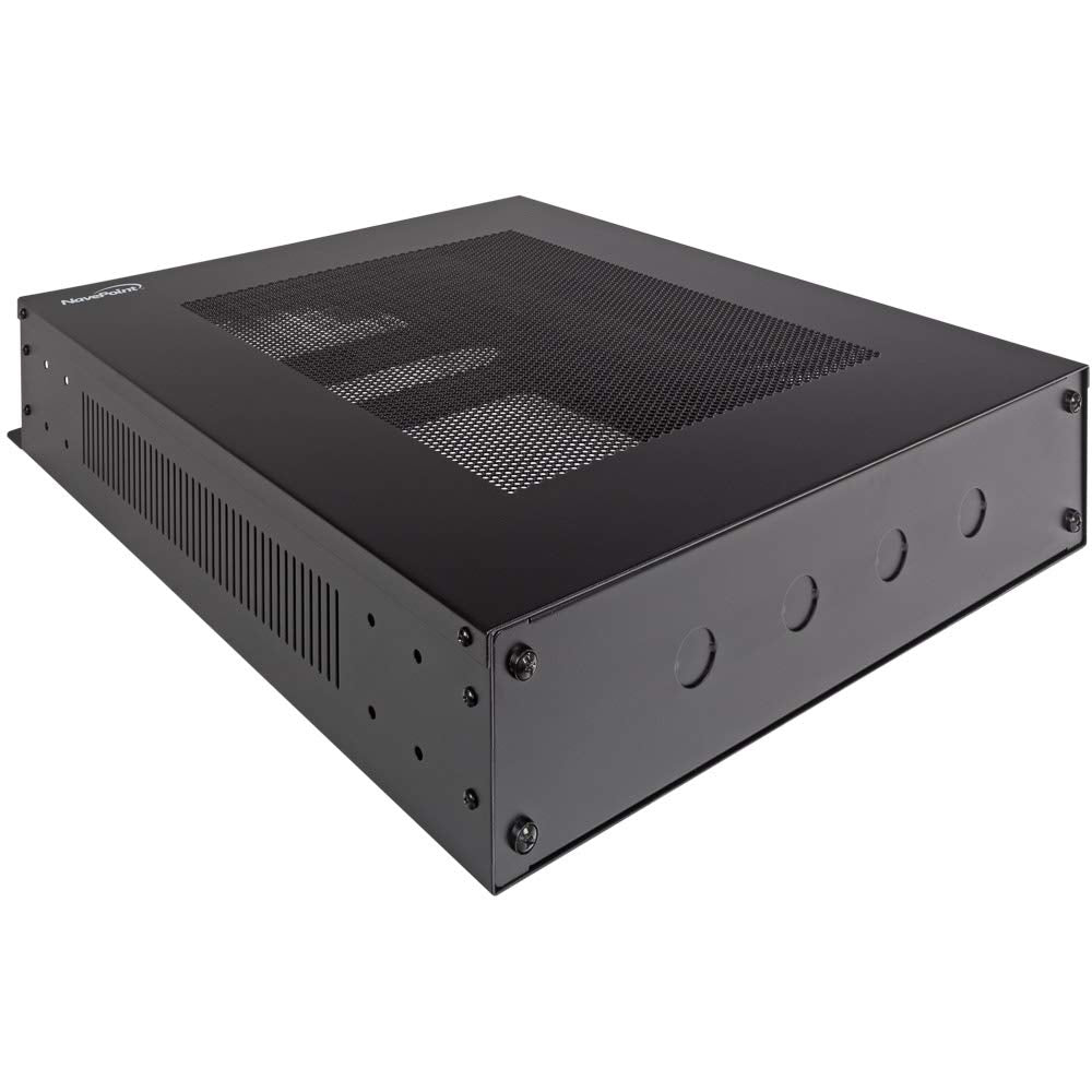 NavePoint 2U Vertical Wall Mountable Server Rack, Black