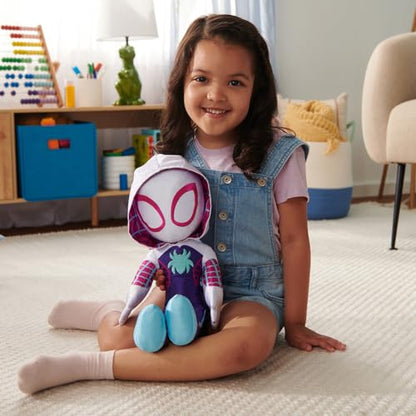 Marvel’s Spidey and His Amazing Friends - My Friend Ghost-Spider 16” Plush with Sounds - Superhero Toys for Kids 3 and Up