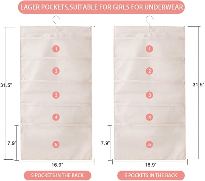 Bseash Enlarged Closet Hanging Bra Organizer