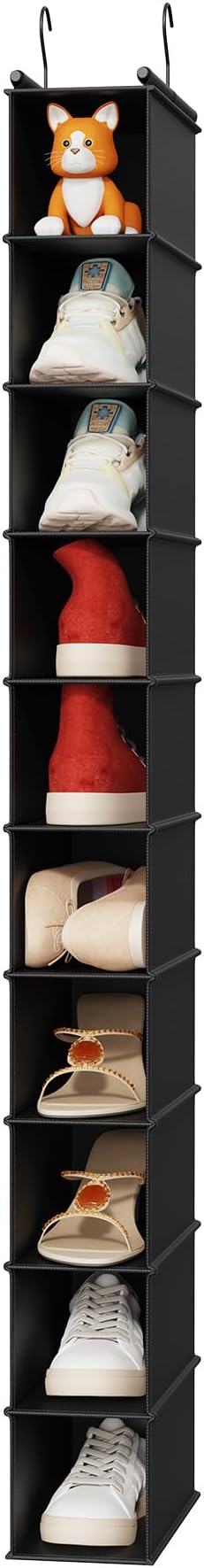 MAX Houser 10-Shelf Hanging Shoe Shelf Organizer, Hanging Shoe Storage