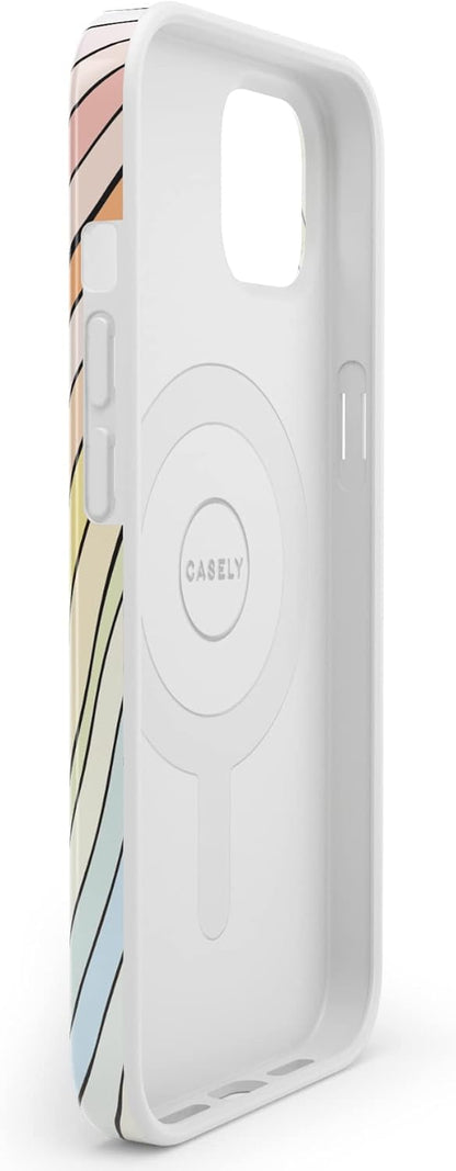 Casely iPhone 13 Case | Field of Flowers | Pastel Floral | Compatible with MagSafe | Classic Ultra Slim Design