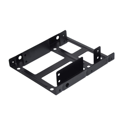 DEEPFOX Mounting Kit - Dual 2.5 Inch to 3.5 Inch Internal Hard Disk Drive SSD/HDD Hard Disk Drive Mounting Kit Bracket [SATA and Power Cables included]