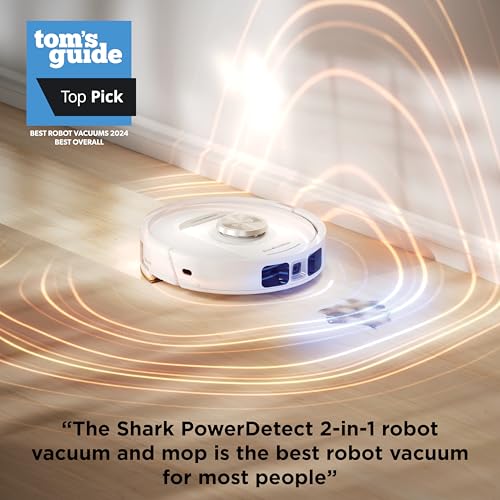 Shark Robot Vacuum & Mop Combo, PowerDetect NeverTouch Pro, Self-Emptying, Self-Refill with Self-Clean Pad Wash & Dry, 60-Day Debris Capacity, 30-Day Refill Tank, 5 PowerDetect Technologies, AV2800ZE