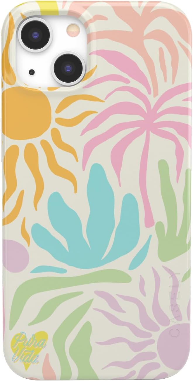 Casely iPhone 13 Case | Field of Flowers | Pastel Floral | Compatible with MagSafe | Classic Ultra Slim Design