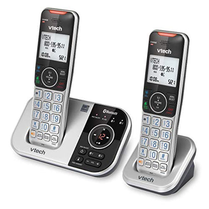 VTech VS112-4 Bluetooth 4 Handset Cordless Phone for Home with Answering Machine, Call Blocking, Caller ID, Intercom and Connect to Cell