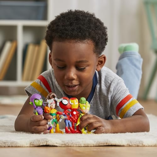 Spidey and his Amazing Friends Marvel, Friends & Foes Pack, 5 Action Figures, 4-Inch, Preschool Super Hero Toys for Kids Ages 3 and Up (Amazon Exclusive)